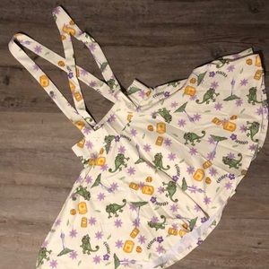 Tangled overalls, skirt